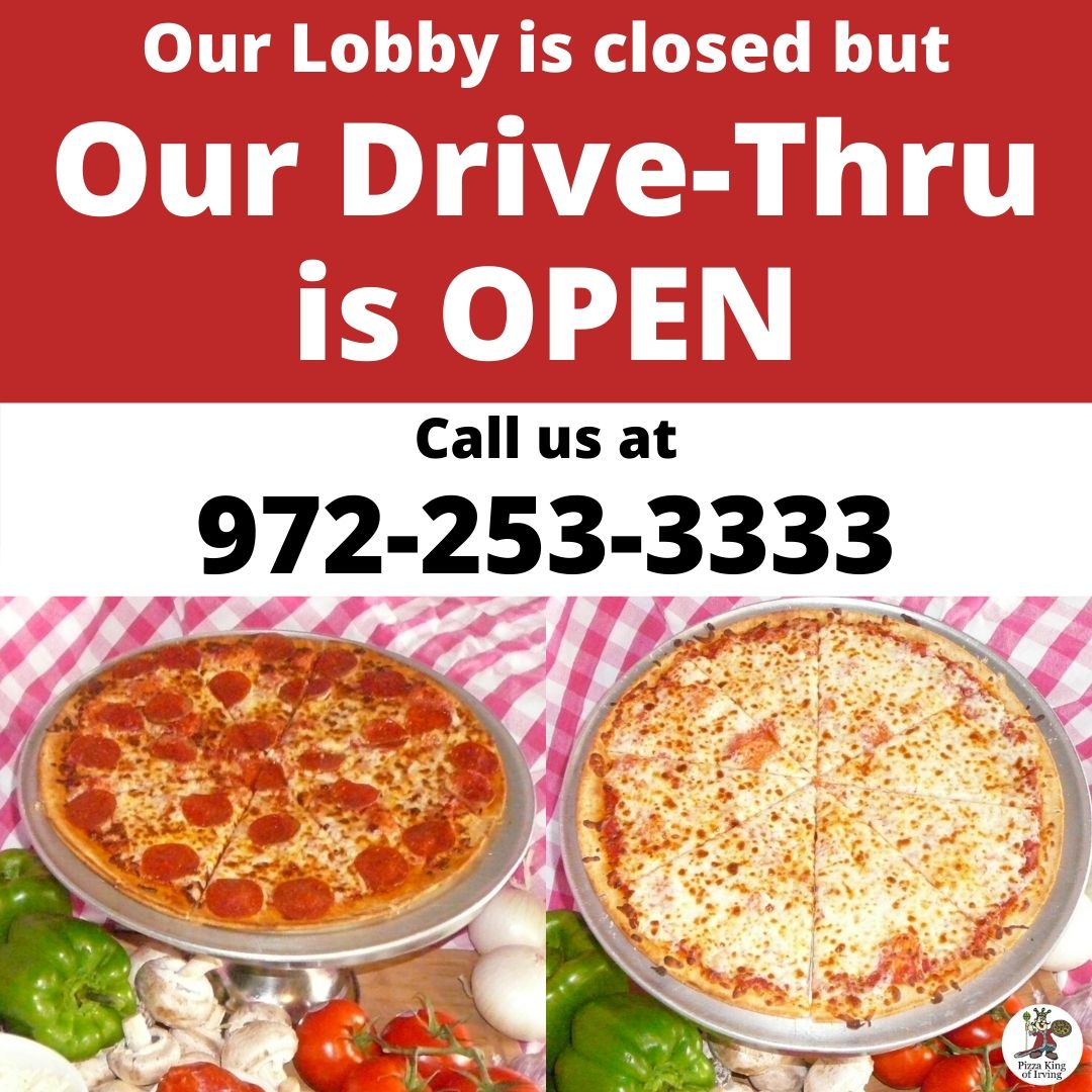 Our Drive-Thru is OPEN! Call us at 972-253-3333!